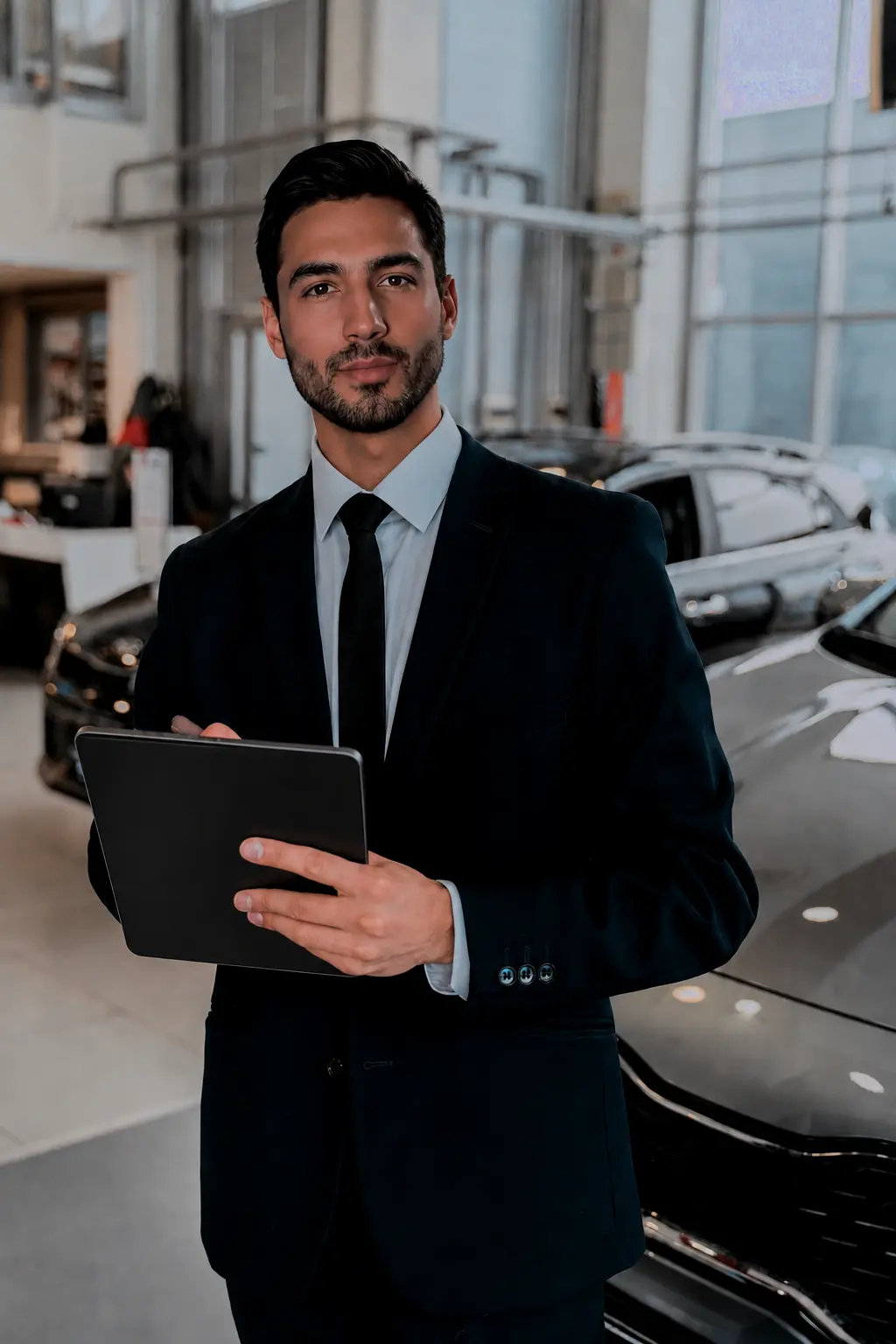 LEON, assistente AI per le concessionarie, rappresentato da un consulente automotive